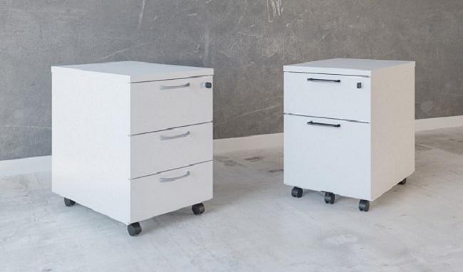 Caisson hauteur bureau 3 tiroirs dont 1 dossiers suspendus COMFORT